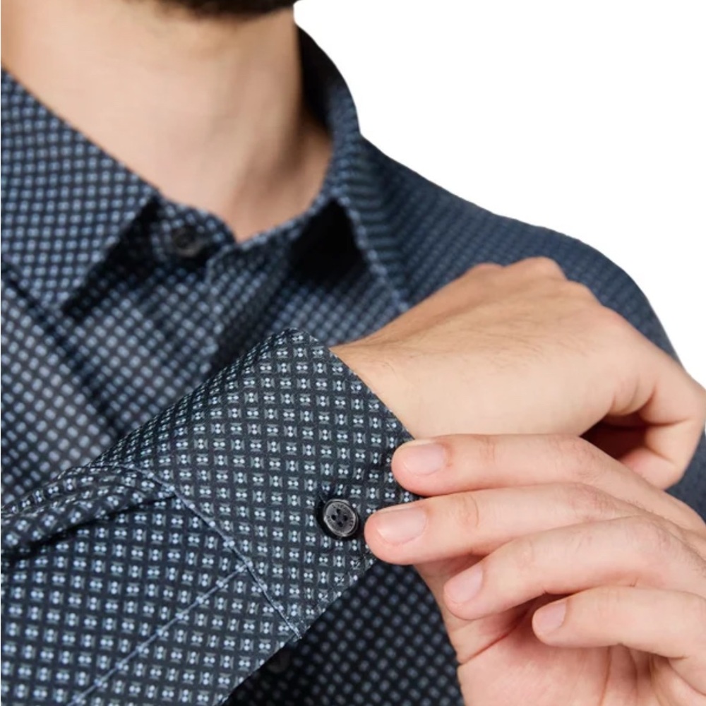 Infinity Men's Textured Button Up Shirt - Picture 4 of 7